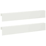 Garden Cover Profile 2 pcs 100 x 6 x 15 cm Steel White 8012950