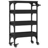 Kitchen Trolley Black 53x20x76 cm Engineered Wood 842351
