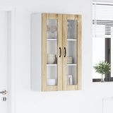Wall Glass Cabinet PORTO Sonoma Oak 60 x 31 x 100 cm 885527
