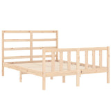 Bed Frame without Mattress Small Double Solid Wood Pine 3191876