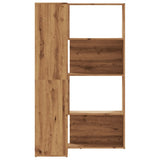 Corner Bookcase 4-Tier Artisian Oak 85x85x140 cm Engineered Wood 3307818