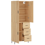 Highboard Sonoma Oak 69.5x34x180 cm Engineered Wood 3195918