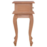 ZNTS Bedside Table 35x30x60 cm Solid Mahogany Wood 288818