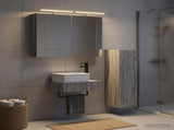 Bathroom Cabinet Set 4 pcs Grey Sonoma Engineered Wood 3407388