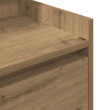 Bedside Cabinet with 2 Drawers Artisan Oak 38x34x80 cm 861371