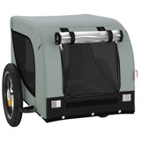 Pet Bike Trailer Grey and Black Oxford Fabric and Iron 93993