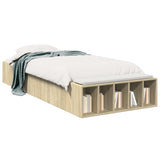 Bed Frame with Storage Sonoma Oak 80 x 200 cm Engineered Wood 3429558