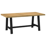 ZNTS Dining Table NOAIN A-Shaped Legs 180x90x75 cm Solid Wood Pine 4100045