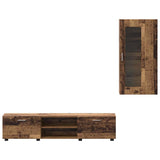 TV Cabinet Set with Shelf FLORIN 3 pcs Old Wood Engineered Wood 3397932