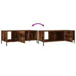 ZNTS Coffee Table Smoked Oak 102x50x40 cm Engineered Wood 829313