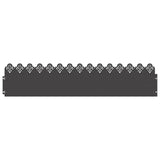 Lawn Edgings 10 pcs Black 103 x 0.05 x 22 cm Steel 874744