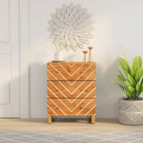 Side Cabinet Brown and Black 60x33.5x75 cm Solid Wood Mango 356786