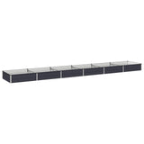 Raised Garden Bed Anthracite 480 x 80 x 24 cm cold-rolled steel 8006521