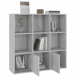 Book Cabinet Grey Sonoma 98x30x98 cm 815448
