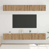 TV Cabinet Set Wall-mounted 6 pcs Artisan Oak Engineered Wood 3393476