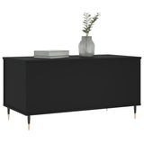 Coffee Table Black 90x44.5x45 cm Engineered Wood 830965