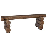 Bench Natural 110 x 30 x 34 cm Solid Teak Wood 42012361
