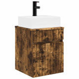 Wall-mounted Sink Vanity Smoked Oak 39 x 41 x 62.5 cm 890577