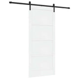 Sliding Door White 93 x 211 cm Solid Pine Wood 3333321