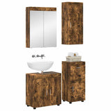 Bathroom Furniture Set TULUM 4 pcs Smoked Oak 60 x 34 x 63 cm 3398049