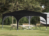 Pop-up Party Tent 290 x 290 x 245 cm Black 42019854
