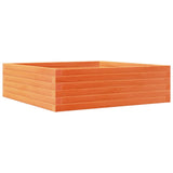 Garden Planter Wax Brown 80x80x23 cm Solid Wood Pine 847200