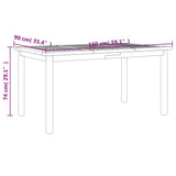 7 Piece Garden Dining Set Solid Wood Acacia 3206278