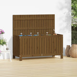 Garden Storage Box Honey Brown 115x49x60 cm Solid Wood Pine 823839