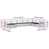 Outdoor Sofa Set 8 pcs Natural 3373944