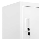 Locker Cabinet with 18 Compartments Metal 90x40x180 cm 245966