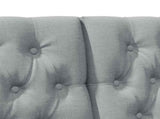 Upholstered Headboard Light Grey 150 cm Solid Pine Wood 879338