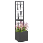 Garden Planter Anthracite 36 x 36 x 140 cm Polypropylene 42006500