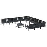 Garden Sofa Set Anthracite Steel 3379025