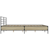 Bed Frame without Mattress Sonoma Oak 200x200 cm 3280063