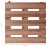 Plant Trolleys 4 pcs Brown 30x30x7,5 cm WPC 3143927