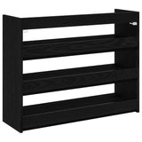 Shoe Rack Black 80x25x62 cm Engineered Wood 859915
