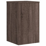 ZNTS Plant Stands 2 pcs Brown Oak 30x30x50 cm Engineered wood 852921