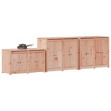 Outdoor Kitchen Cabinet MEPPEL 3 pcs White Solid Pine Wood 3443804