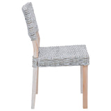 Dining Chair 2 pcs Kubu Rattan White Wash 46 x 55 x 84 cm 42012423