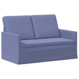 Sofa Set 2 pcs Jeans Blue Fabric 3433146