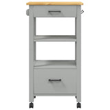 Kitchen Trolley MONZA 48x40x88.5 cm Solid Wood Pine 376086