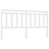 Bed Headboard White 186x4x100 cm Solid Wood Pine 814110