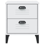 ZNTS Bedside Cabinet VIKEN White Engineered Wood 374908