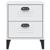 ZNTS Bedside Cabinet VIKEN White Engineered Wood 374908