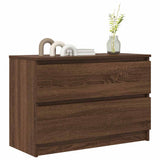 TV Cabinet Brown Oak 80x35x54 cm Engineered Wood 861793