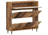 Shoe Cabinet HAARLEM 78 x 24 x 103 cm Engineered Wood Old Wood 896883