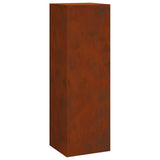Plant Stand 3 pcs Rusty Weathering Steel 865833
