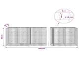 Gabion with 3.5 mm Wire and 5x5 cm Mesh 600x30x100 cm 3462246