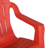 Garden Chairs 2 pcs for Children Red 37x34x44 cm PP Wooden Look 364738