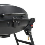 Portable Gas BBQ Grill with Cooking Zone Black 44276